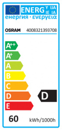 64492 ECO, Halogen lamp 230 VAC 60 W B15d, Osram
