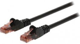 CCGP85200BK10, Patch Cable CAT6 UTP 1 m Black, Nedis (HQ)