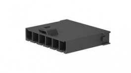 213815-0106, Mega-Fit, Plug Housing, Free Hanging, 6 Poles, 1 Rows, 5.7mm Pitch, Molex