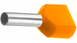 460108D [100 шт], Twin entry ferrule 0.5 mm2 orange 15 mm pack of 100 pieces, Vogt AG