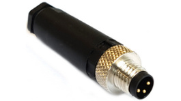 PXPPAM08FIM03AST, Разъем: M8; "папа"; PIN:3; на провод; вилка; 3А; 60В; IP67, Bulgin