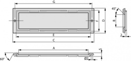 EA 017-4UKE, LCD display front frame, Electronic Assembly