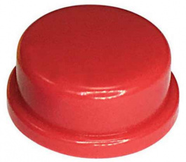 RND 210-00234, Cap red round 10x5.7 mm, RND Components