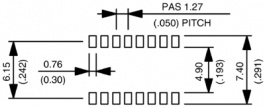 IKH-02 (NHDS 02TV), DIL switch SMD 2P, APEM