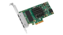 I350T4V2BLK, 1GbE Server Adapter, 4x RJ-45, 100m, PCle 2.1, PCI-E x4, Intel