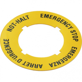 5.76.204.115/0400, Adhesive label with legend yellow, RAFI