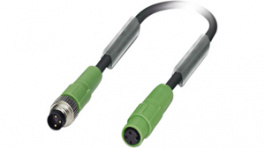 SAC-3P-M 8MS/ 0,6-PUR/M 8SIFS, Actuator/sensor cable M8 Plug M8 Socket 0.6 m, Phoenix Contact
