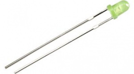 RND 135-00121, LED 3mm Round Green / Yellow 120mcd 573nm, RND Components