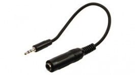 CAGB22550BK02, Stereo Audio Cable 3.5 mm Jack Plug - 6.35 mm Jack Socket 200mm, Nedis (HQ)