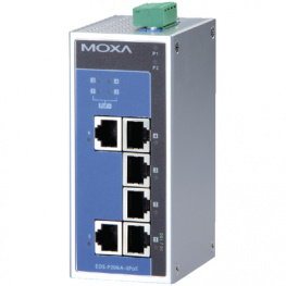 EDS-P206A-4POE-T, Switch 6x 10/100 (4x PoE) - -, Moxa