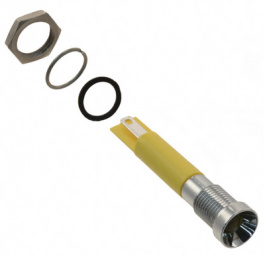 Q8R1CXXY220E, LED Indicator yellow 230 VAC, APEM