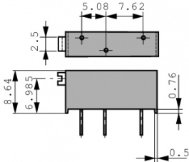 89PHR10KLF, Trimmer Potentiometer 10 kOhm 750 mW, BI Technologies