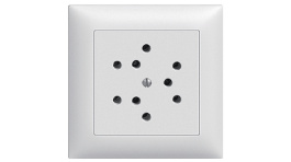 82303.FMI.61, EDIZIO DUE 3x T12 parallel plug socket, flush mounting, Feller CH