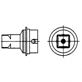 NQ05, Quad Nozzle, 10.7 mm x 10.7 mm, Weller