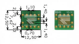 RE907, Prototyping board FR4 Epoxide + chem. Au, Roth Elektronik