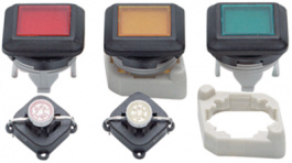 92-443.200, Illuminated push button actuator 19 x 19 mm&nbsp;&nbsp;Red, EAO