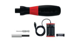43631, Industrial SpeedE E-Screwdriver Set with Bit, Battery and USB Charger TORX® 5pcs, Wiha
