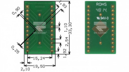 RE965-04, Prototyping board FR4 Epoxide + chem. Au, Roth Elektronik