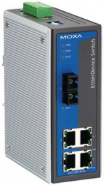 EDS-305-M-ST, Switch 4x 10/100 1x 100FX ST/MM -, Moxa
