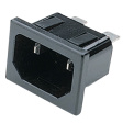 PX0691/20/63 Flush-type appliance plug C18 Snap-in