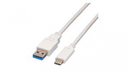 11.99.9011, USB Cable USB-A Plug - USB-C Plug 1m White, Value