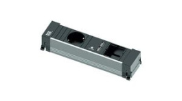 916.0039, Desk Outlet with Custom Module POWER FRAME 1x DE Type F (CEE 7/3) Socket / USB-A Socket - GST18i3 Plug 100mm, Bachmann