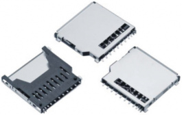 693063010911, SMT SD-Card Connector, Push / Pull, 9 Positions, WR-CRD, WURTH Elektronik