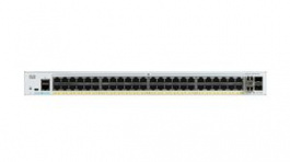 C1000-48T-4X-L, Ethernet Switch, RJ45 Ports 48, Fibre Ports 4, SFP+, 1Gbps, Managed, Cisco Systems