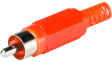 RND 205-00571 Male RCA Connector, Red