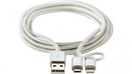 CCTB39400AL10, 2-in-1 Sync and Charge Cable USB A Plug - USB Micro-B Plug + Lightning Adapter 1, Nedis (HQ)