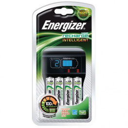 INTELLIGENT CHARGER + 4AA 2000 mAh, Charger NiMH/NiCd, Energizer