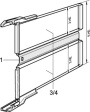 20800-224 Intermediate Adaptor Fits 6 U 160 mm