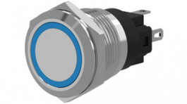 82-6153.1126, Push-button Switch, vandal proof stainless steel 22 mm 240 VAC 3 A 1 change-over, EAO