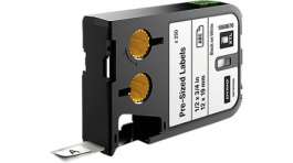 1868670, XTL Pre-Assembled Label Black on White, Dymo