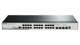 DGS-1510-28P, 24x PoE Gigabit Switch Smart 4x SFP, D-Link