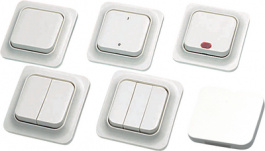 E 18 301 17, Wall switch Flush mounted 2 make contacts (NO), SCHNEIDER ELECTRIC