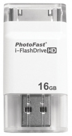 71922, i-FlashDrive HD Gen2 16 GB без адаптера белый, PhotoFast