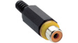 XKTO 1 gelb RCA Socket black yellow