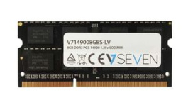 V7149008GBS-LV, Notebook RAM Memory DDR3 1x 8GB SODIMM 204 Pins, V7