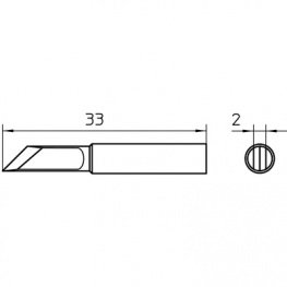 XNT KN, Soldering tip Knife point, Weller