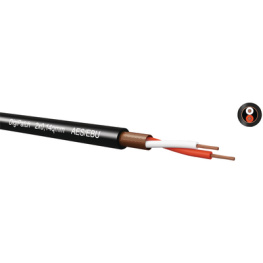 DIGIPATCH 2X0,14 MM2, Audio cable 2x0.14 mm2 black, Kabeltronik