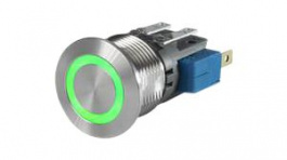 3-102-621, Переключатель: антивандальный; Пол: 2; SPDT; 0,1A/30ВDC; ON-(ON), Schurter