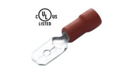 RND 465-00526 [100 шт], Blade Terminal Vinyl Red 6.3 x 0.8 mm Pack of 100 pieces, RND Connect