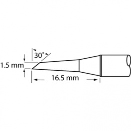 SFP DRH15, Soldering tip Chamfer, Metcal