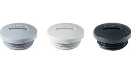 10.1215PA7001, Blanking Plug, IP54, M12 x 1.5, Polyamide 6, Grey, JACOB