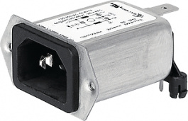 5120.4074.0, Power inlet with filter 6 A 250 VAC, Schurter