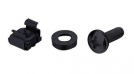 26.50.5006, Mounting Kit for 19'' Cabinets, Black, Roline