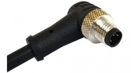 PXPPVC08RAM04ACL010PVC, Разъем: M8; "папа"; PIN:4; угловой; с амортизатором, с проводом, Bulgin