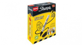 S0945720 [12 шт], Marker Pen, Black, Permanent, Fine, 12pcs, Sharpie