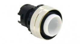 YW4L-AF00, Pushbutton Switch Actuator Bezel, Metal, Chrome, Latching Function, IDEC